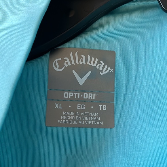 NWT!! Callaway Ottoman Printed Golf shirt, size XL and XXL - Picture 7 of 12